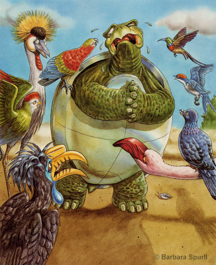 Image result for The tortoise goes to a feast in the sky